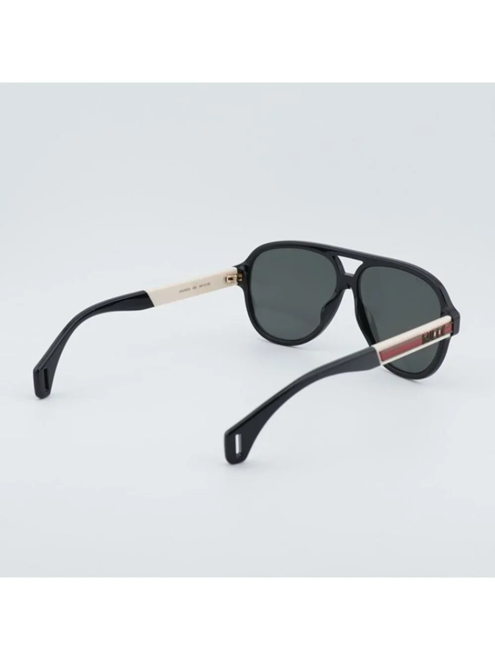 Gucci GG0463S 002 Sunglasses Black Aviator Frame, Grey Lenses